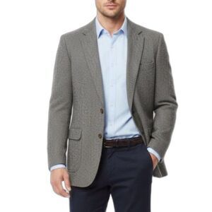 Marshall & Reed Black Gray Herringbone Harris Tweed Wool Sport Coat Size 42